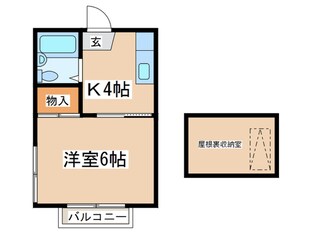 プチフルールの物件間取画像